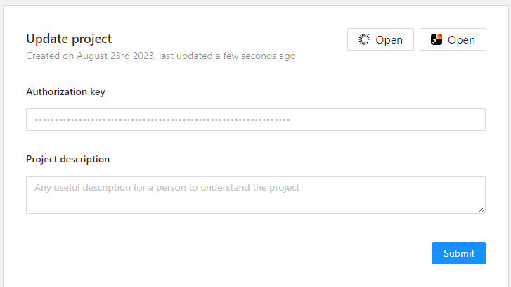 Project Update Form