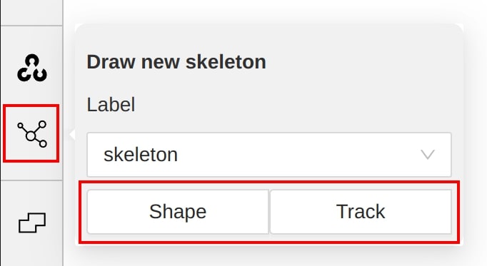 Creating the skeleton | CVAT
