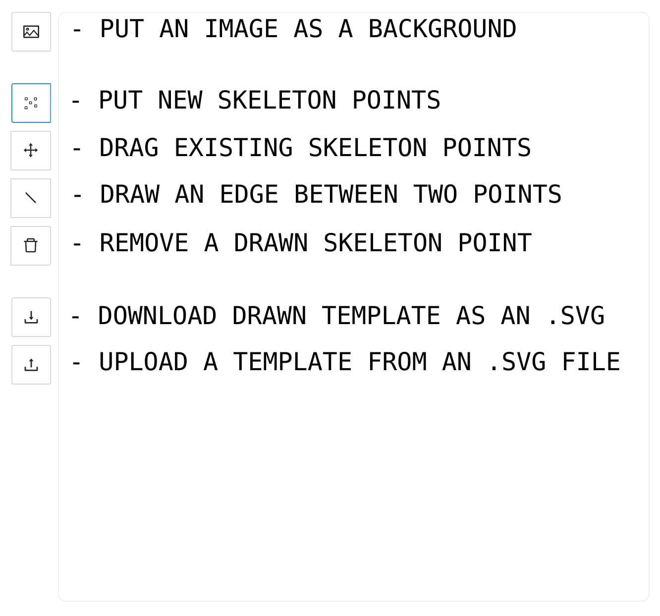 Creating the skeleton | CVAT