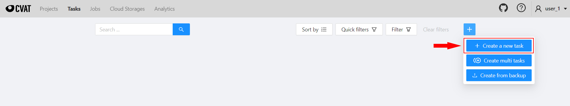 Create annotation task | CVAT